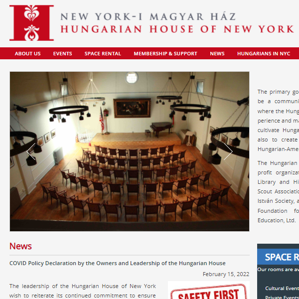Hungarian Nonprofits Near Me - Hungarian House of New York
