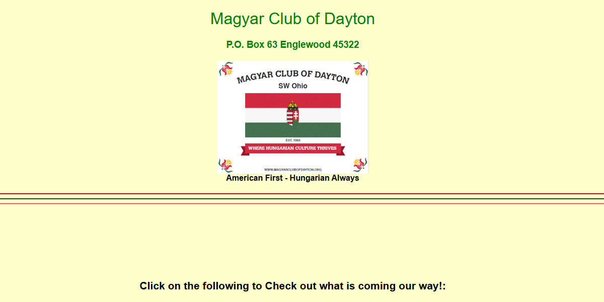 Magyar Club of Dayton